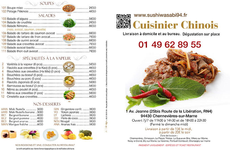Restaurant sushi Chennevières-sur-Marne